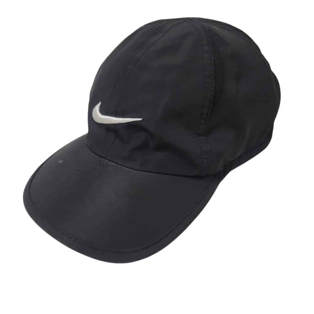 Nike FeatherLight Dri-Fit Hat Cap Black Unisex Toddler Tennis Excellent Cond.